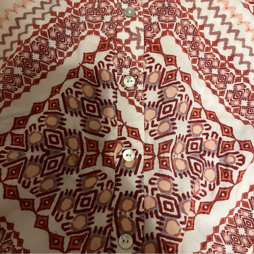 Express Patterned Button Down Mini Skirt - Picture 6 of 7
